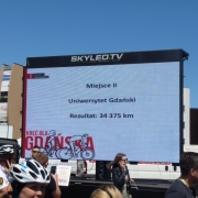 Wręczenie nagród w akcji „Kręć kilometry dla UG” 