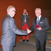 prof. Rolf Granow z Lübeck University of Applied Sciences z JM Rektorem
