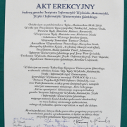  Instytut Informatyki UG - wmurowanie aktu erekcyjnego, fot. M.Kosycarz
