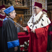 Uroczyste nadanie tytułu doktora honoris causa dr. Thomasowi Bachowi przez Rektora UG prof. Jerzego Gwizdałę